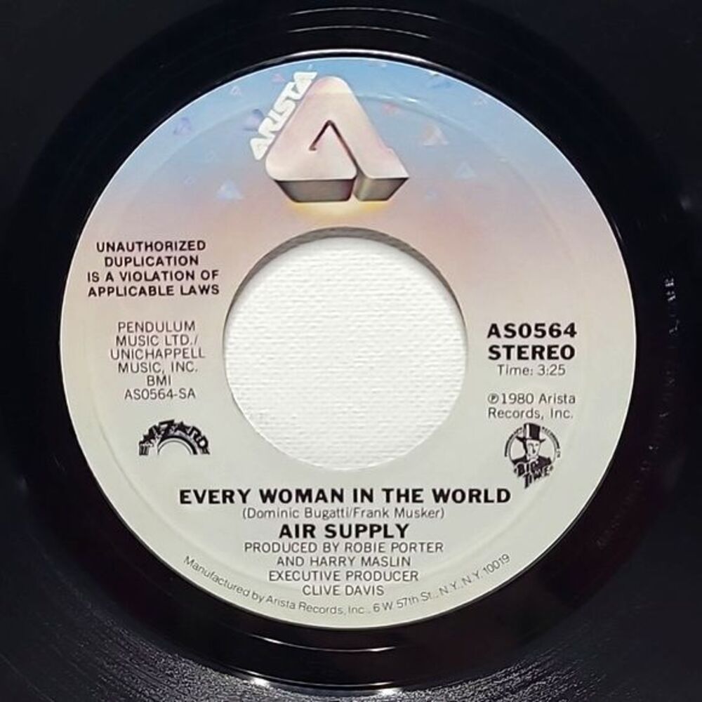 Air Supply “Every Woman in the World / My Best Friend” 45 RPM Arista M-